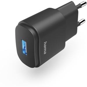 Hama USB-Charger USB-A-Netadapter Uni Adapter LED-Weergave 6 W Black