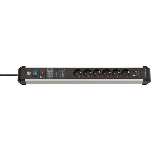 Brennenstuhl Premium-Protect-Line 60.000A Power Strip w/ Overvoltage Protection