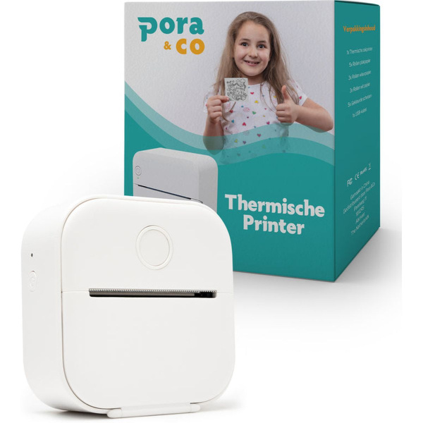 Pora&Co Mini Fotoprinter Thermisch For Smartphone