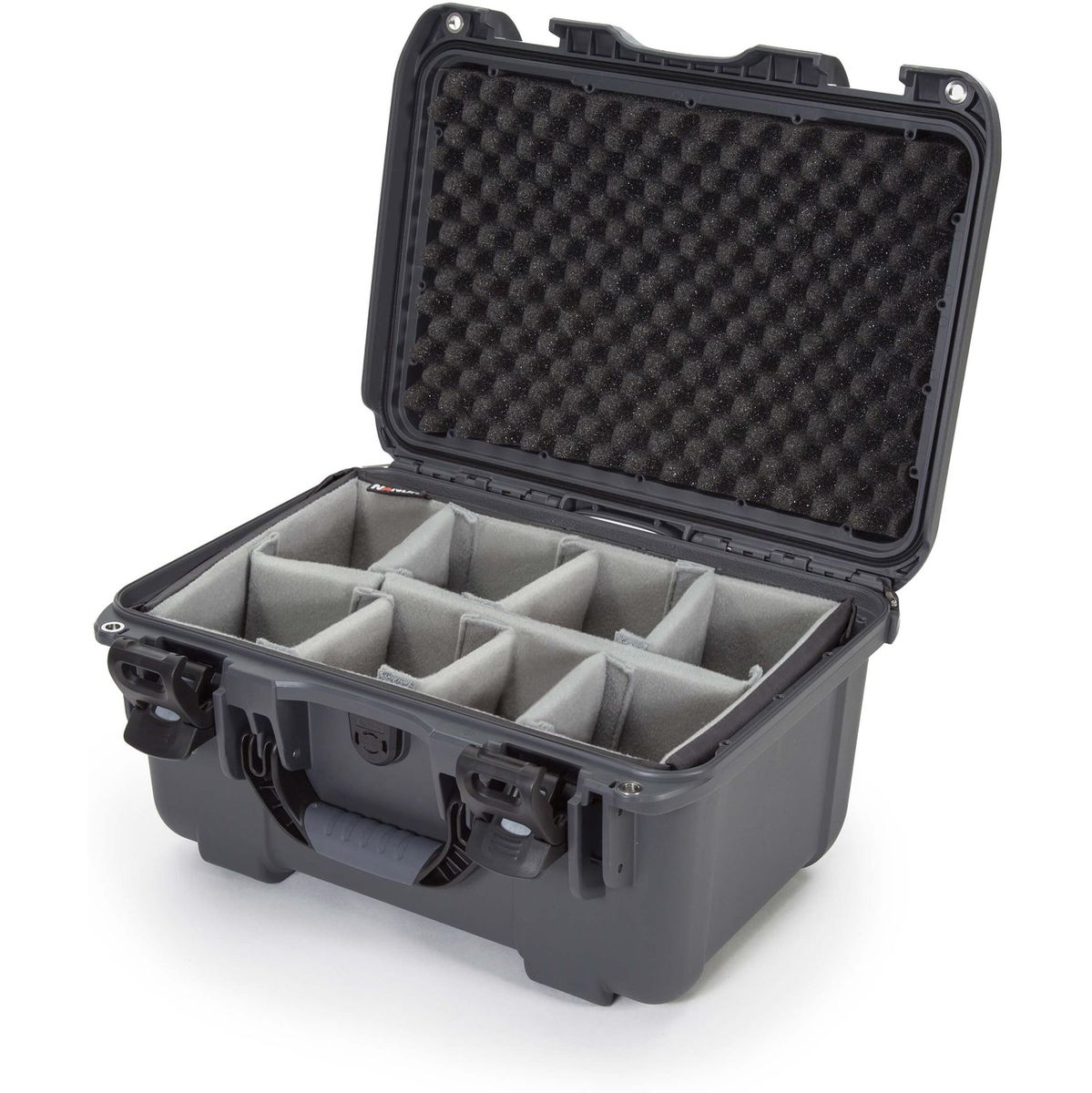 Nanuk Case w/ Padded Divider Graphite Interior 376x246x193mm