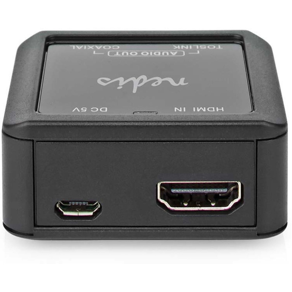 Nedis DAC 1-Way Inp: DC Power/HDMI Outp.: 1X Coax Audio/1X TL F eARC Auto
