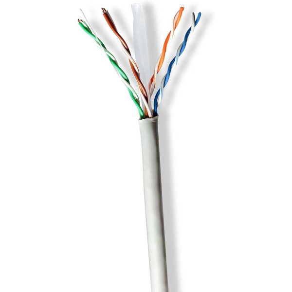Nedis Network Cable CAT6 Solid U/UTP CCA 305 M Indoor PVC GY