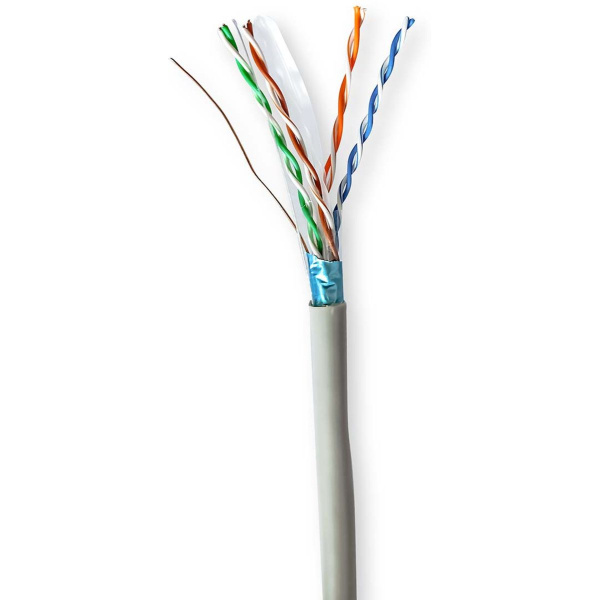 Nedis Network Cable CAT6 Solid F/UTP CCA 50 M Indoor PVC GY
