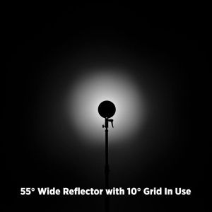 Westcott 55-DEGREE Wide Umbrella Reflector w/ Honeycomb Grids (Bowens Mount) - Image 2