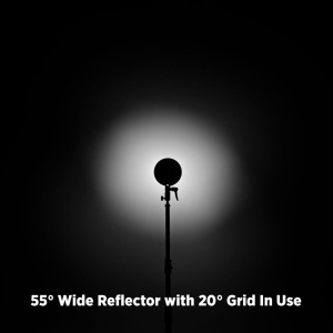 Westcott 55-DEGREE Wide Umbrella Reflector w/ Honeycomb Grids (Bowens Mount) - Image 3