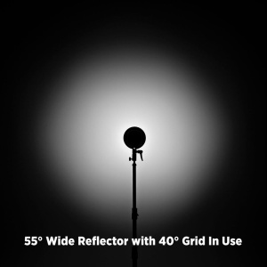 Westcott 55-DEGREE Wide Umbrella Reflector w/ Honeycomb Grids (Bowens Mount) - Image 5