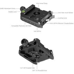 SmallRig 4234 ArcaSwiss / Manfrotto Compatible Mount Plate Kit - Image 5
