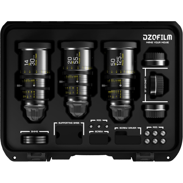 DZOFILM Pictor Bundle 14-30/20-55/50-125mm - PL &amp; EF Mt (FT/M) - Black