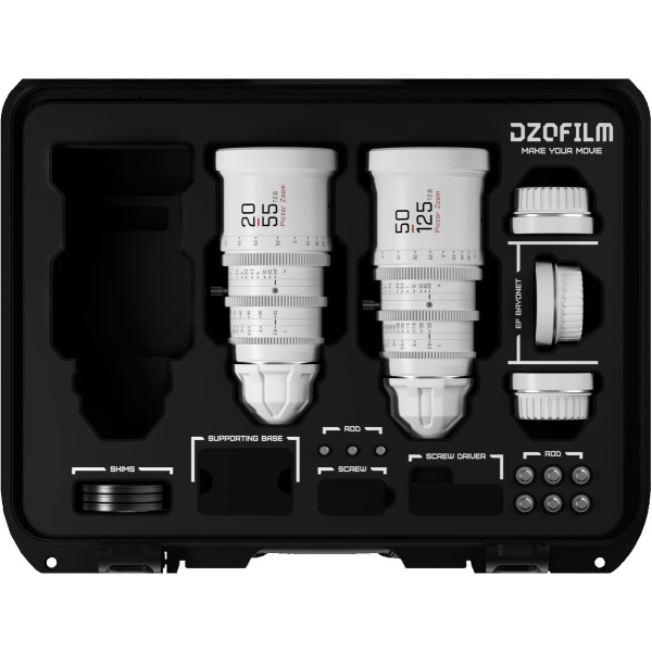 DZOFILM Dzo Film Pictor Bundle 20-55/50-125mm - PL &amp; EF Mount (FT/M) - White