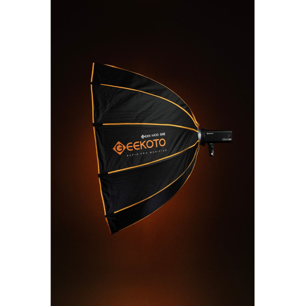 Geekoto Quick-Folding Octagon Softbox 48 Wide For Bowen Mount Light