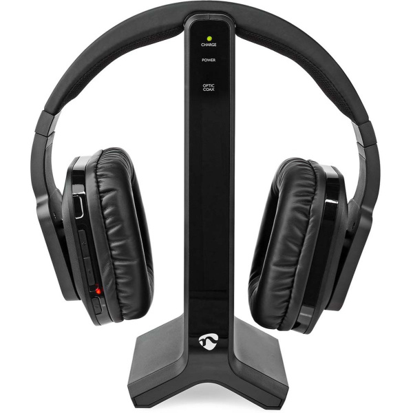 Nedis WL TV-Headphone RF Max. Batt.time: 8 Hr 25 M Charging dock BK