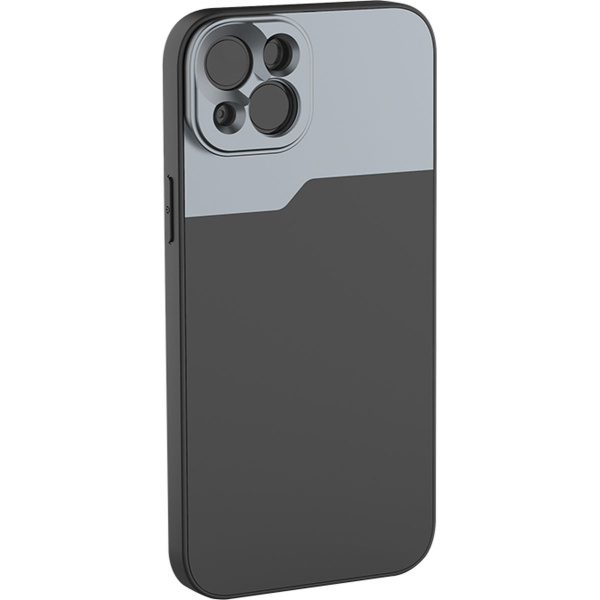 MOJOGEAR 17mm Lens Case For iPhone 14 Plus Black/gray