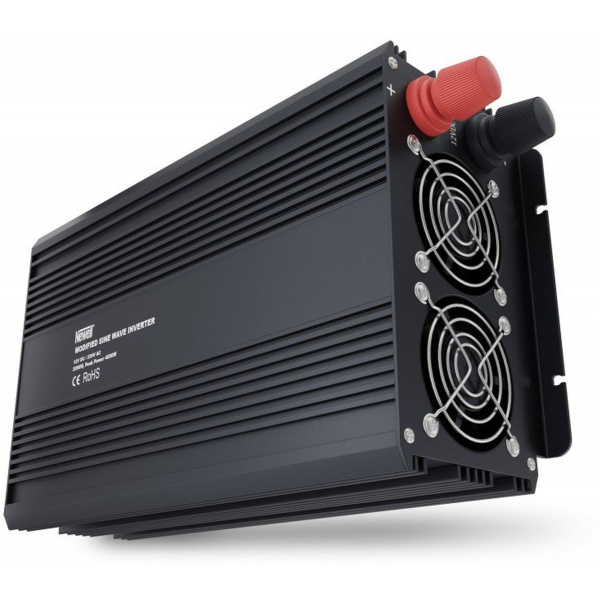 Newell Voltage Converter w/ Modified Sine Wave - 12 V / 230 V 2000 Watt