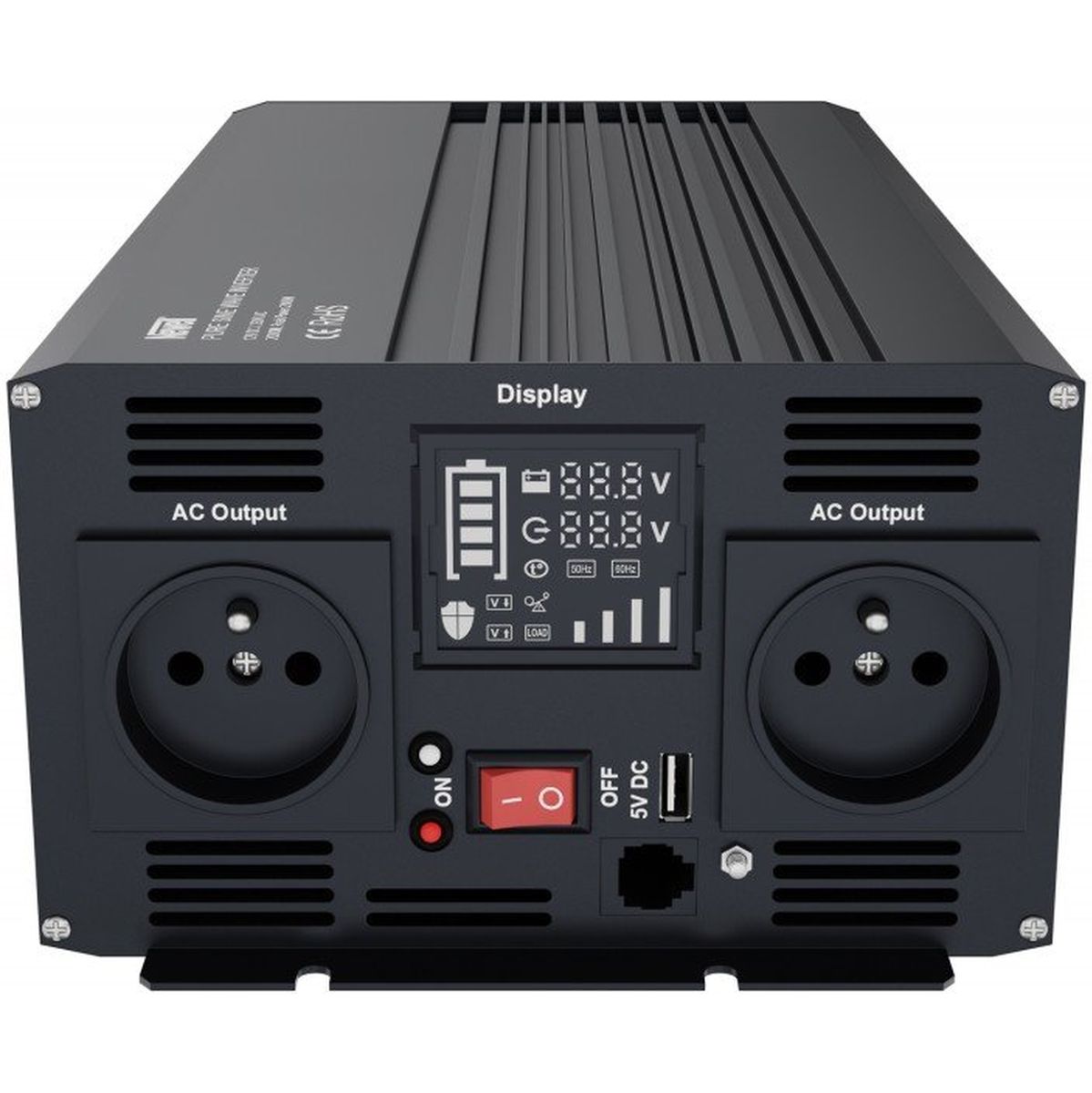 Newell Voltage Converter w/ Pure Sine Wave - 12 V / 230 V 2000 W. - Image 3