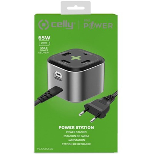 Celly Power Station 65W / 3X USB A - 2X USB C
