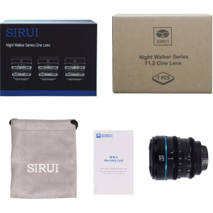 Sirui Nightwalker Series 55mm T1.2 S35 Manual Focus Cine Lens (L Mount Black) - Image 5
