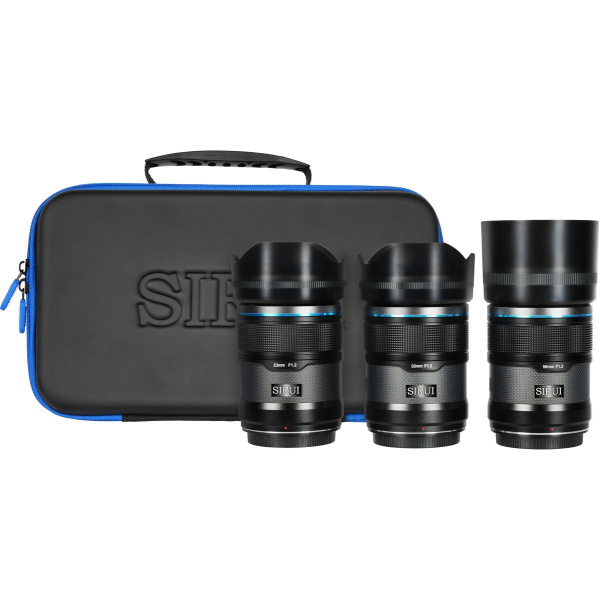 Sirui Sniper 23+33+56mm f/1.2 Apsc A-Focus Lens Kit X-Mount Black Carbon Fiber