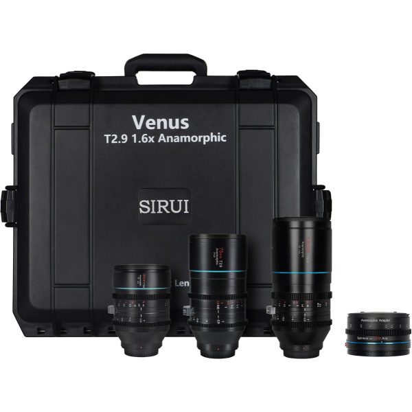 Sirui Venus 3-Lens Kit T2.9 1.6X 35mm + 75mm + 150mm + 1.25x Adap&amp;Case RF Mt