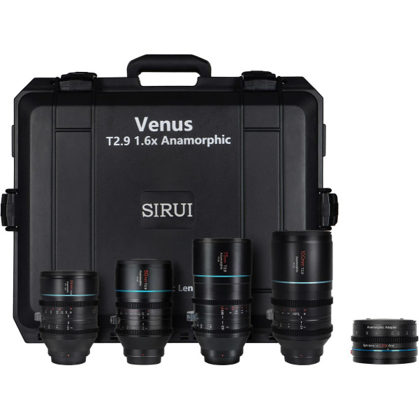 Sirui Venus 4-Lens Kit T2.9 1.6X 35mm + 50mm + 75mm + 100mm + 1.25x Adap/Case L