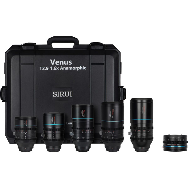 Sirui Venus 5-Lens Kit T2.9 1.6X 35mm+50mm+75mm+100mm+150mm+1.25x Adap+Case RF
