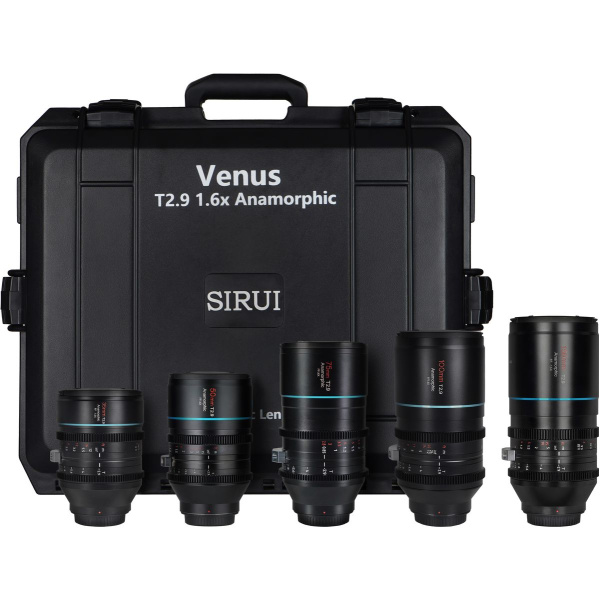 Sirui Venus 5-Lens Kit T2.9 1.6X 35mm + 50mm + 75mm + 100mm + 150mm&amp;Case Z Mt
