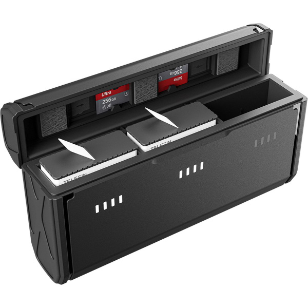 Telesin Pocket Charging Box + 2x Battery For GoPro 9/10/11/12