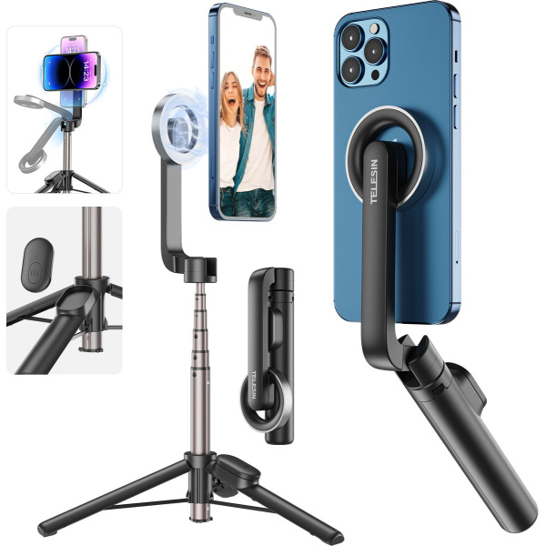 Telesin Selfie Stick Tripod Magnetic w/ Magsafe / Remote