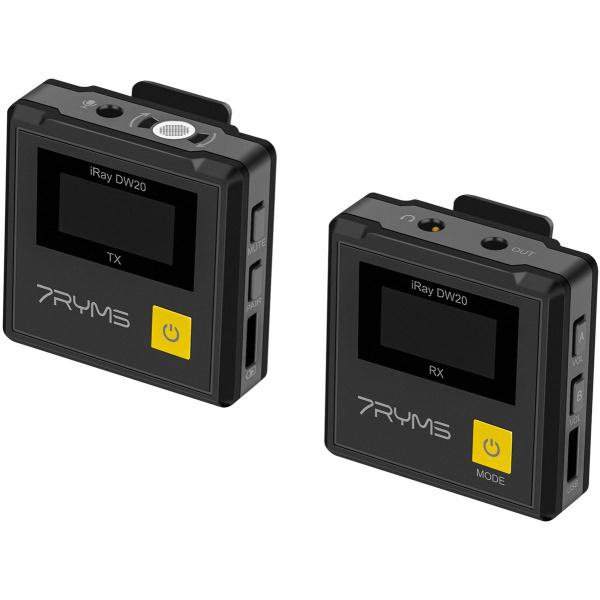 7Ryms iRay DW20 Wireless Microphone w/ 1 Transmitter Black