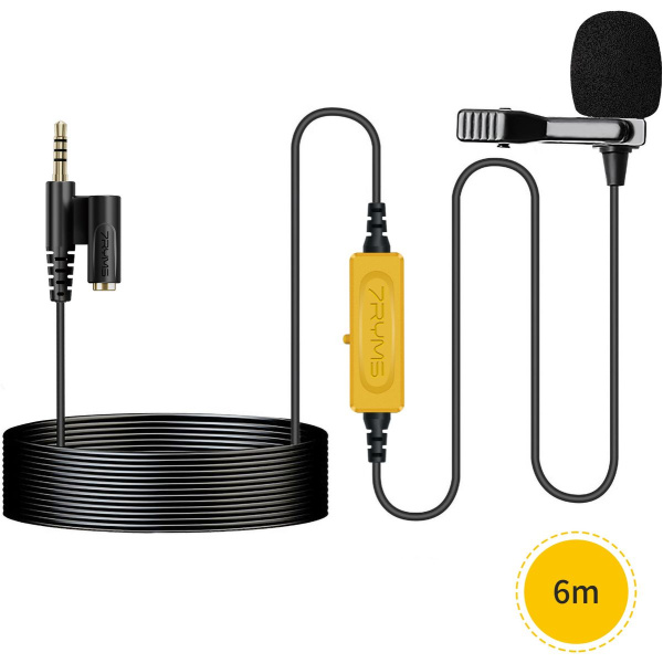 7Ryms S.LAV 01 Lavalier Microphone 3.5mm w/ Monitoring 6m