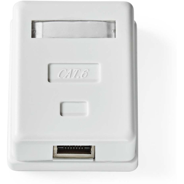 Nedis Network Wall Box Surface Mounted 1 Poort(and) STP CAT6 Straight Female