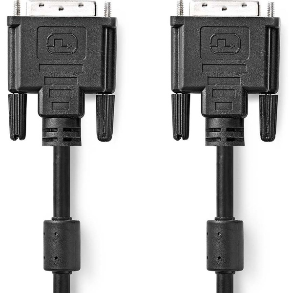 Nedis DVI-Cable DVI-D 24+1-PINS Male 2560x1600 Nickel Plated 2m