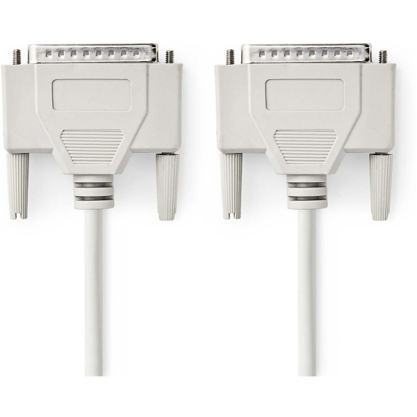 Nedis Serial Cable D-SUB 25-PINS Male D-SUB 25-PINS Male Nickel Plated 2m