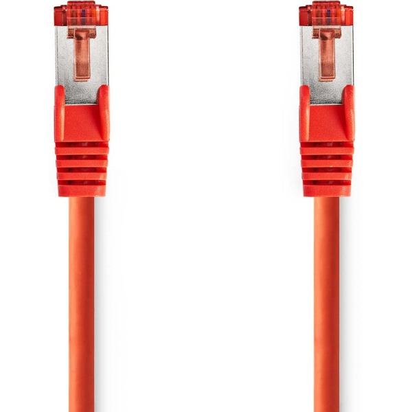 Nedis CAT6 Network Cable RJ45 M RJ45 M 15.0m Round LSZH Red Label