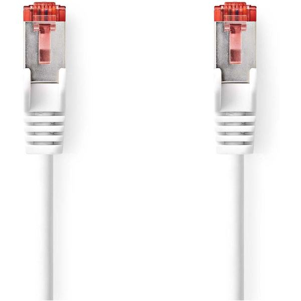 Nedis CAT6 Network Cable RJ45 M RJ45 M 1.0m Round LSZH White Label