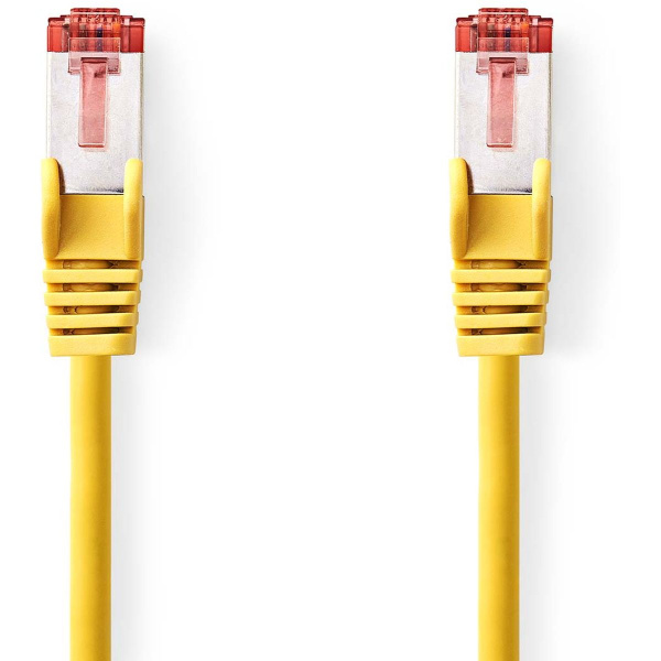 Nedis CAT6 Network Cable RJ45 M RJ45 M 3.0m Round LSZH Yellow Label