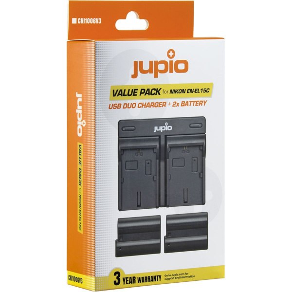 Jupio Value Pack: 2X Battery and-EL15C 2100mAh + USB Dual Charger