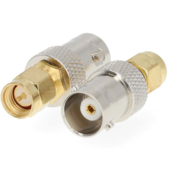 Nedis SMA-Adapter SMA M BNC F Gold Plated 50 Ohm Straight Copper Gold 2 pcs
