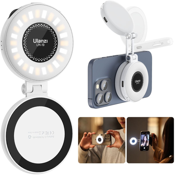Ulanzi LM19 Smartphone Ring Light w/ Magsafe White