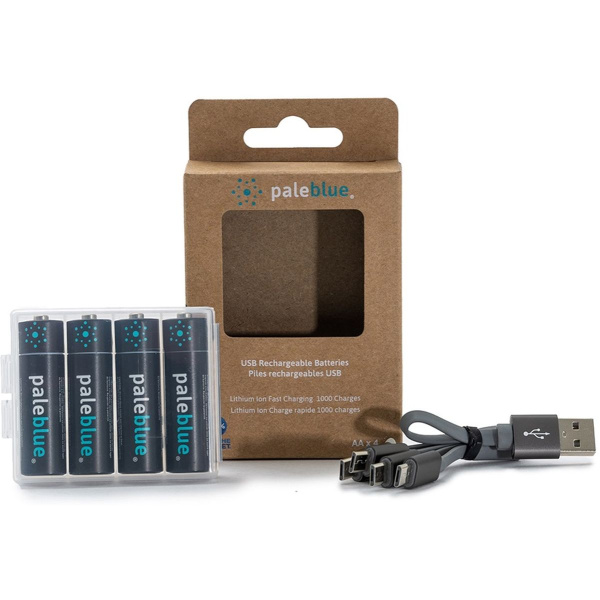 Pale Blue Li-ion Rechargeable AA Battery