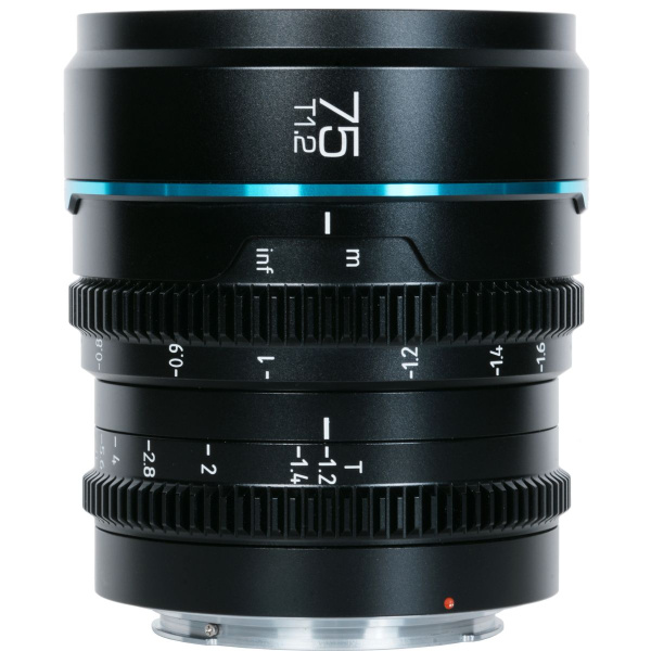 Sirui Nightwalker Series 75mm T1.2 S35 Manual Focus Cine Lens (E Mount Black)