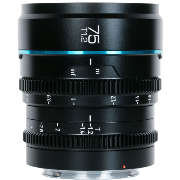 Sirui Nightwalker Series 75mm T1.2 S35 Manual Focus Cine Lens (RF Mount Black)