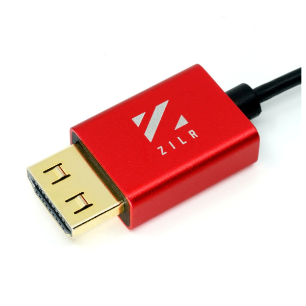 ZILR 8KP60 50cm / 19.7 Hyper Thin High Speed HDMI Secure Cable w/ Ethernet