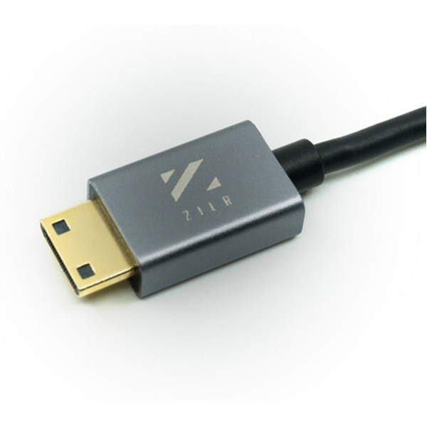 ZILR 4KP60 1m / 3.3FT Mini Connector Hyper Thin High Speed HDMI Secure Cable