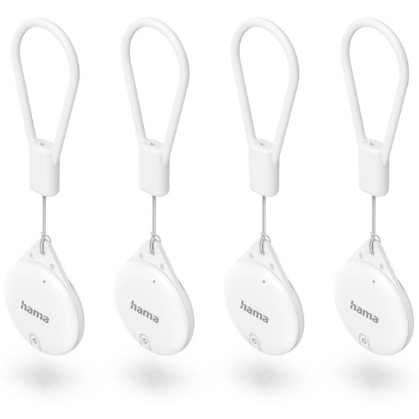 Hama Sleutelfinder Itemfinder For Apple Find My-App Bluetooth White 4ST.