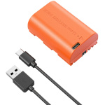 SmallRig 4968 LP E6NH USB C Rechargeable Camera Battery (Orange)