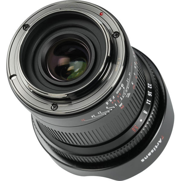 7Artisans 9mm f/5.6 Canon R-Mount Upgraded Black