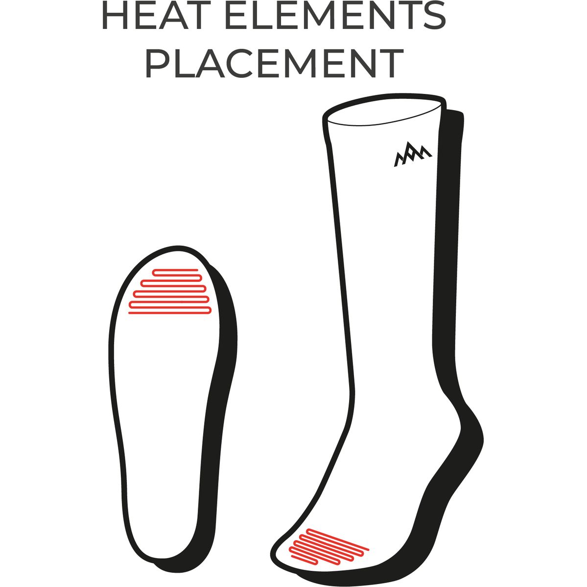 Heat Experience Heatx Heated Technical Socks M Red/Black - EU40/42 - Image 5