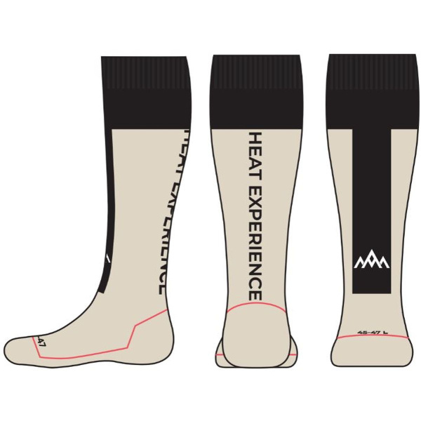 Heat Experience Heatx Heated Technical Socks M Sand/Black - EU40/42