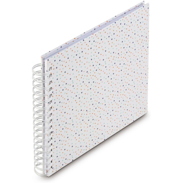 Hama Spiraalalbum Confetti 28x24 cm 50 White Pagina's