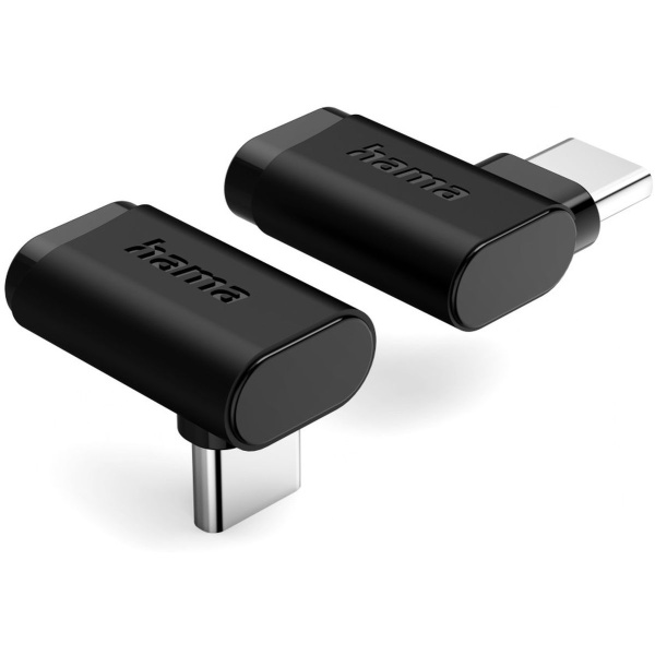 Hama USB-C-Hoekadapter 90 USB 3.2 GEN2 10 GBIT/s 5 A 240 W Set Van 2